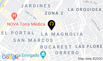 Mapa de Soportecno en Envigado