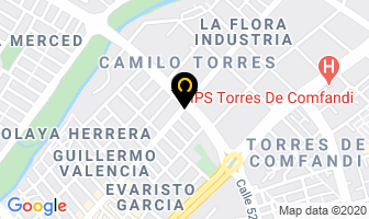 Mapa de Soportes T.v./hernán López en Cali