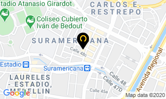 Mapa de Sotecc en Medellín
