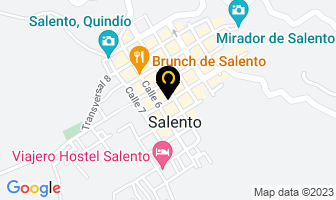 Mapa de Souvenirs Colombia Salento en Salento