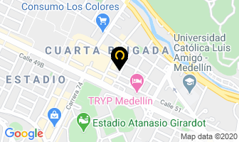 Mapa de Spa Agua Bella en Medellín