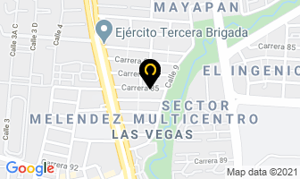 Mapa de Spa Estética Natural en Cali