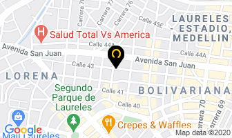 Mapa de Spa Pretty Nails en Medellín