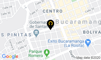 Mapa de Spinning Hot Dog en Bucaramanga