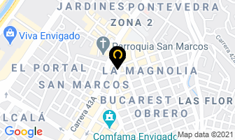 Mapa de Stamper en Medellín