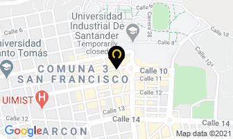 Mapa de Starlinetelefonia en Bucaramanga