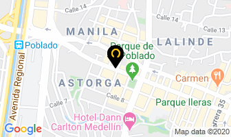 Mapa de Studio Fotográfico Wf en Medellín