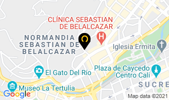 Mapa de Suites House en Cali