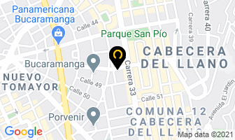 Mapa de Suministros Arg en Bucaramanga