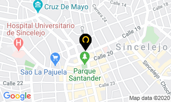 Mapa de Super Drogas La 20 en Sincelejo