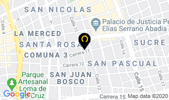 Mapa de Super Drogas La Once en Cali