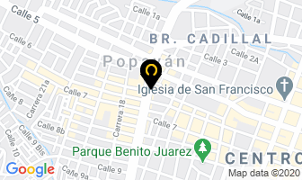Mapa de Super Motos en Popayán