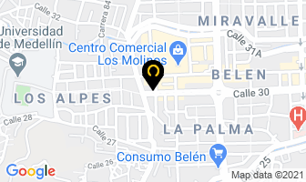 Mapa de Super Ricos Pasteles en Medellín