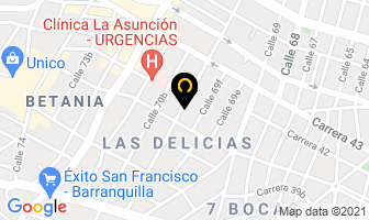 Mapa de Super Servicio Ejecutivo en Barranquilla