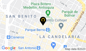 Mapa de Super Tenis en Medellín