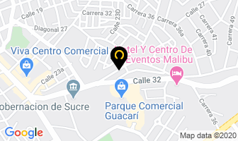 Mapa de Supercerámica en Sincelejo