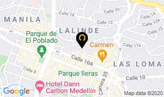 Mapa de Superciclas en Envigado