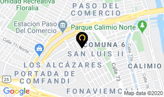 Mapa de Supermercado Santana en Cali