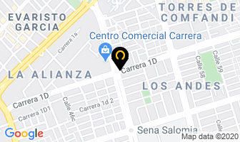 Mapa de Superservice Del Valle en Cali