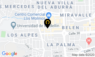 Mapa de Supervidrios La 30 en Medellín