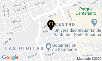 Mapa de Surtiespumas en Bucaramanga