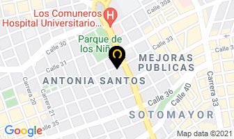 Mapa de Surtifro La 33 en Bucaramanga