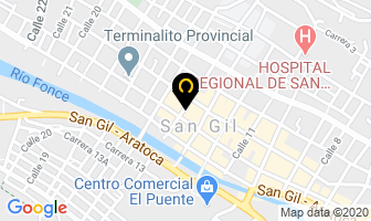Mapa de Surtilaminas en San Gil