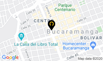 Mapa de Surtiopticas en Bucaramanga