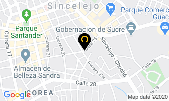 Mapa de Surtiperros La 25 en Sincelejo