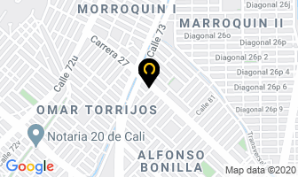 Mapa de Surtivitrinas J.g. en Cali