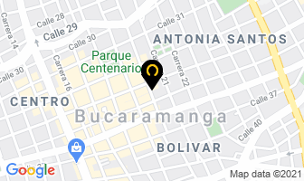 Mapa de Sus Desechables Terrazas en Bucaramanga