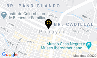 Mapa de Suzuki Motorepuestos en Popayán