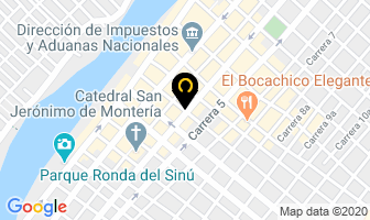 Mapa de System Center en Montería