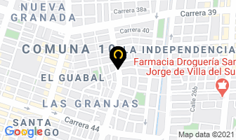 Mapa de Tabares Sandra Liliana en Cali