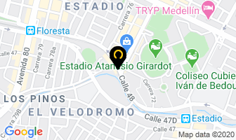 Mapa de Taberna Burro Vallenato en Medellín