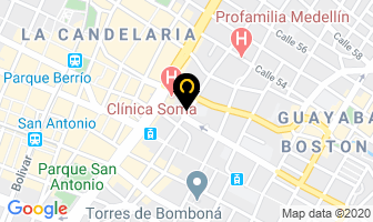 Mapa de Taberna Y Restaurante Gabys en Medellín
