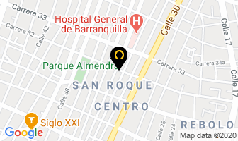 Mapa de Tafur Díaz Hernán en Barranquilla