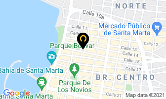 Mapa de Tahiris Romero Campo en Santa Marta