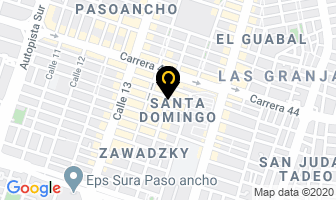 Mapa de Taller Asep en Cali
