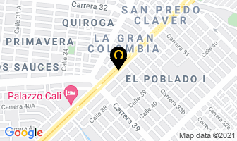 Mapa de Taller Autoservicio Honda en Cali