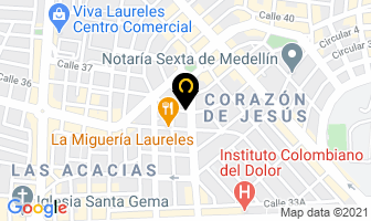 Mapa de Taller De Mechas en Medellín