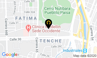 Mapa de Taller Gabriel Pérez en Medellín