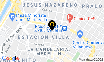 Mapa de Taller Industrial en Medellín