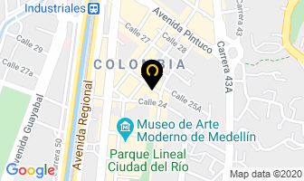 Mapa de Taller Mecánica en Medellín