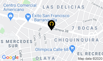 Mapa de Taller Pompi Renault en Barranquilla