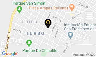 Mapa de Taller Tapilujos en Chinú