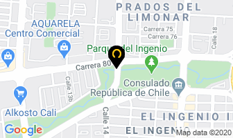Mapa de Taller Y Optica Visión 21 en Cali