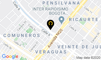 Mapa de Talleres Voltamperio en Bogotá D.C