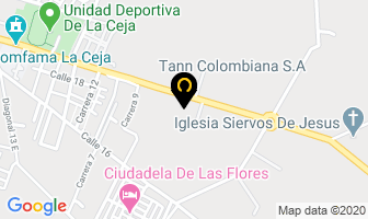 Mapa de Tann Colombiana S.a. en La Ceja