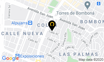 Mapa de Tapasel Ltda. en Medellín